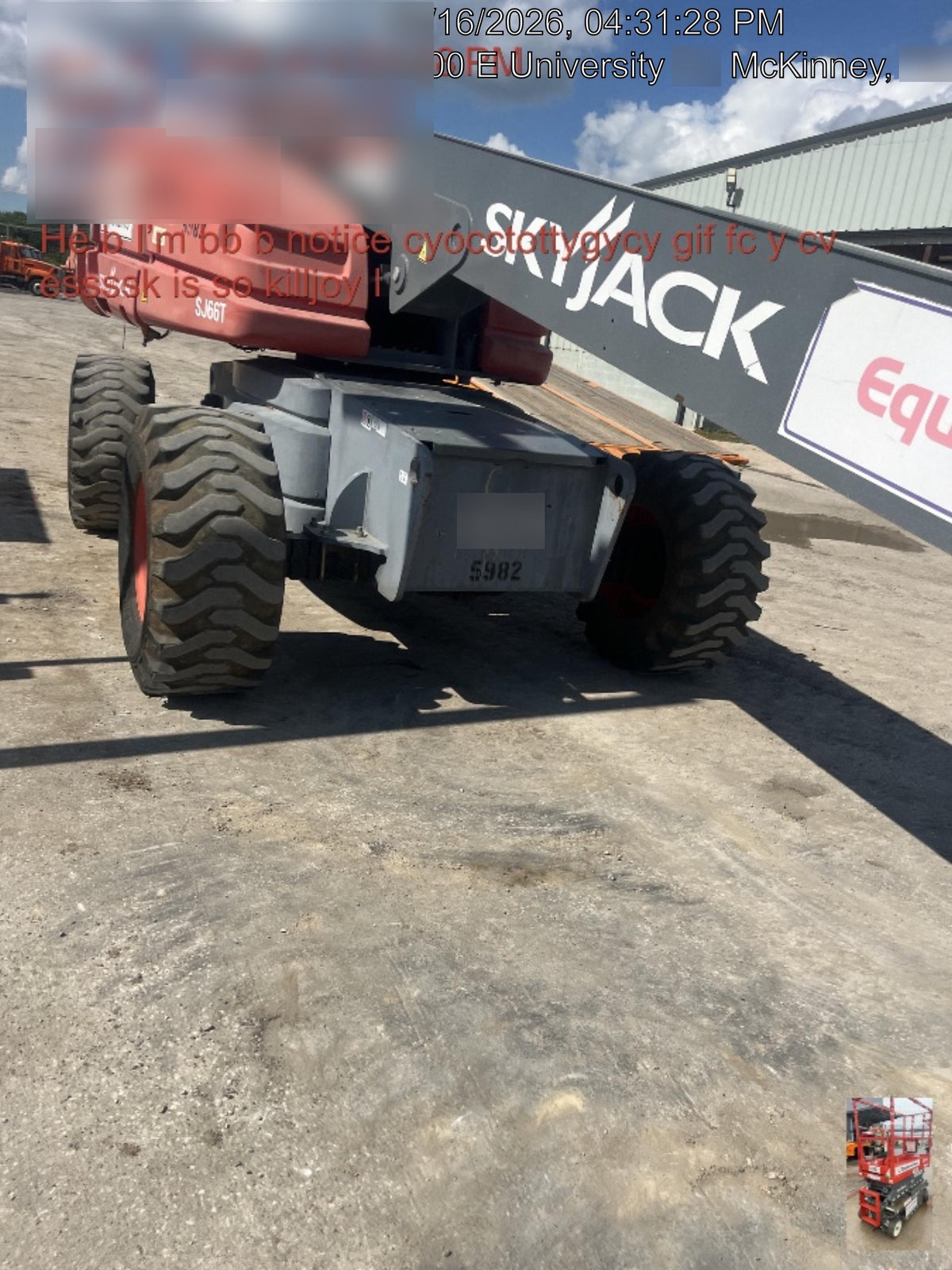 2017 SKYJACK SJ66T