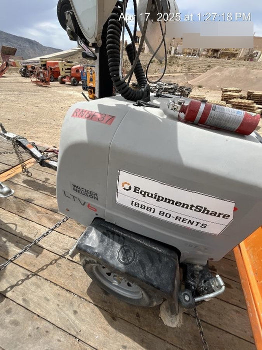 2018 Wacker Neuson LTV6L-MH Wacker Neuson LTV6L Mobile Light Tower w/Fuel Level Sensor Installed