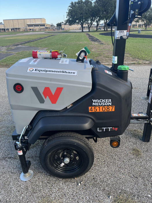 2024 Wacker Neuson LTT4 Diesel, Kohler KDW702, Deep Sea Controller, Auto Start, LED 320W, Bypass Outlet, T3