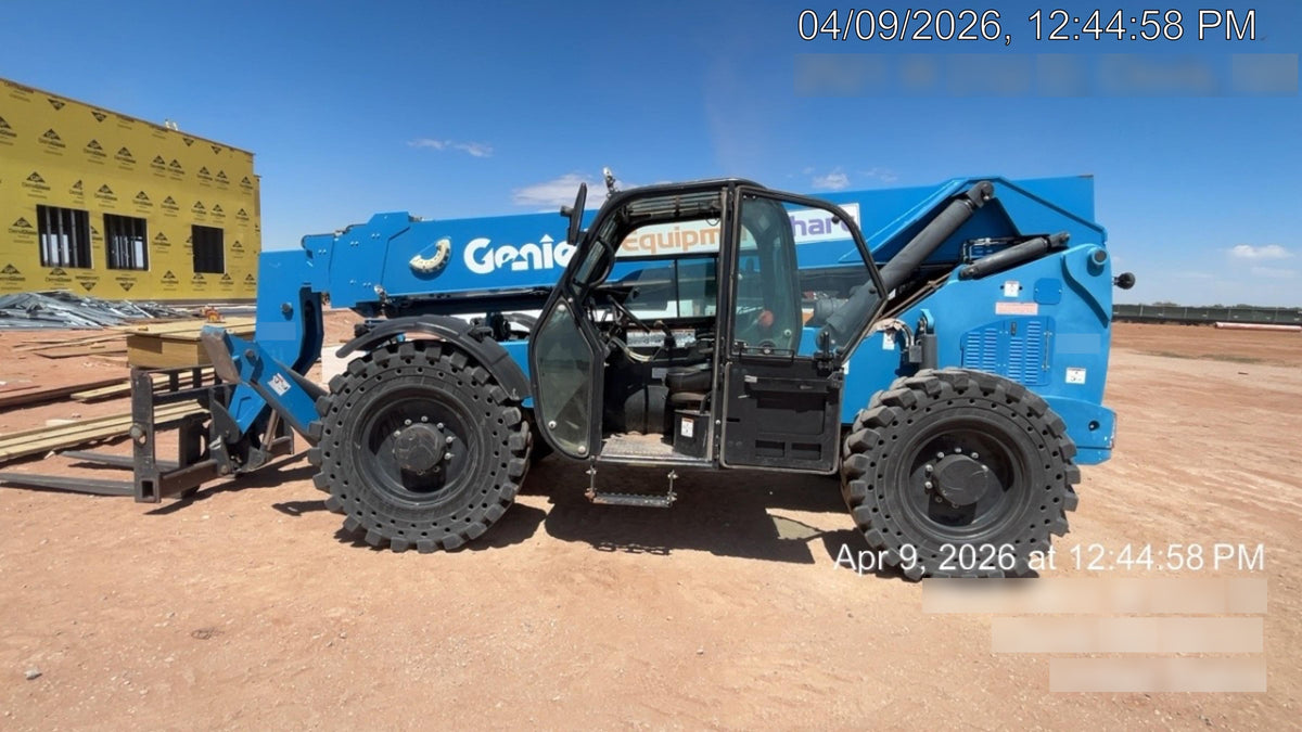 2018 Genie GTH-1056 Genie GTH-1056 w/CAB, Solid Tires, Work Lights, 60" carriage/forks, cab mesh, beacon