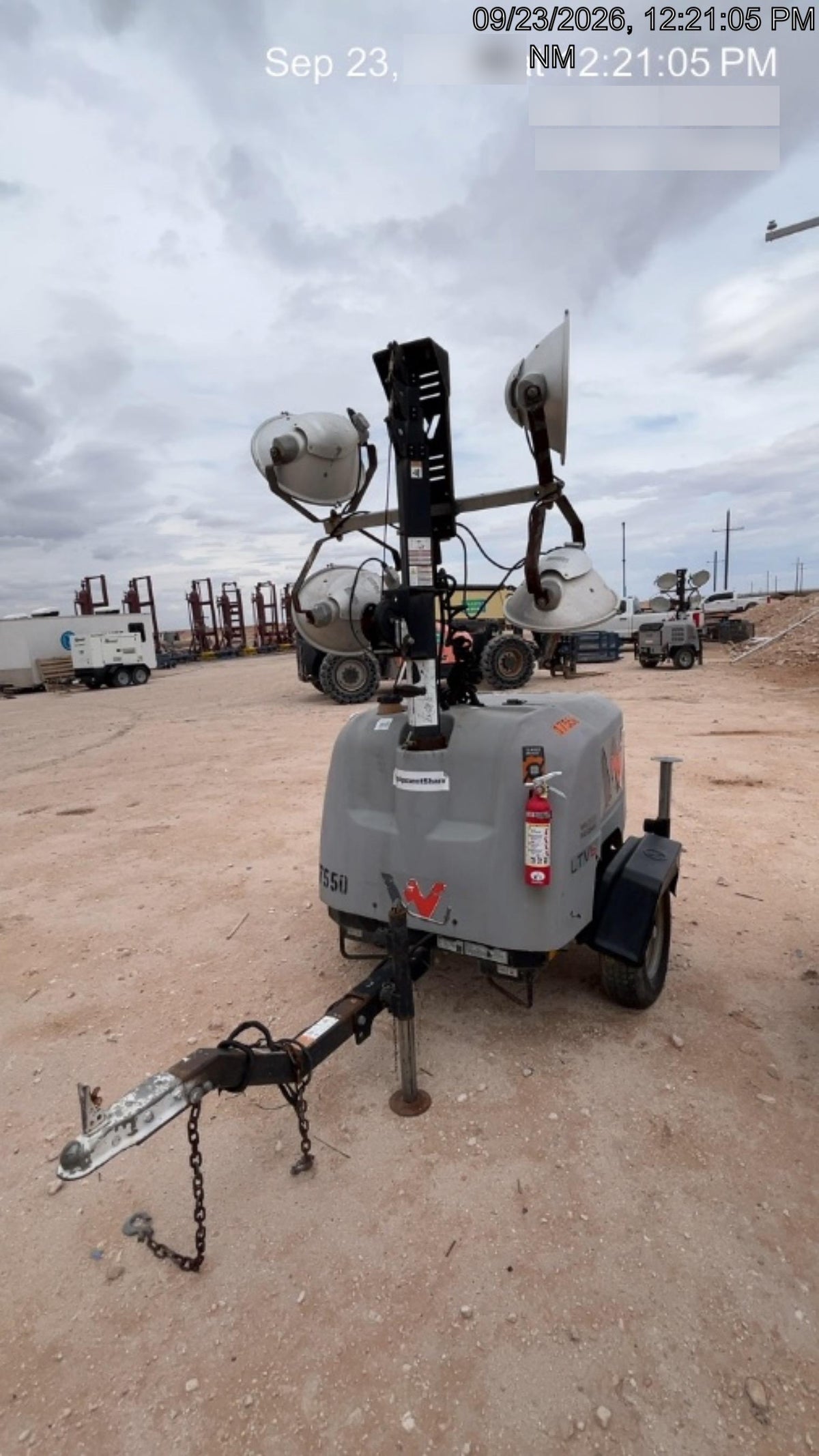 Wacker Neuson LTV6K-MH Wacker Neuson LTV6K Mobile Light Tower w/Fuel Level Sensor Installed