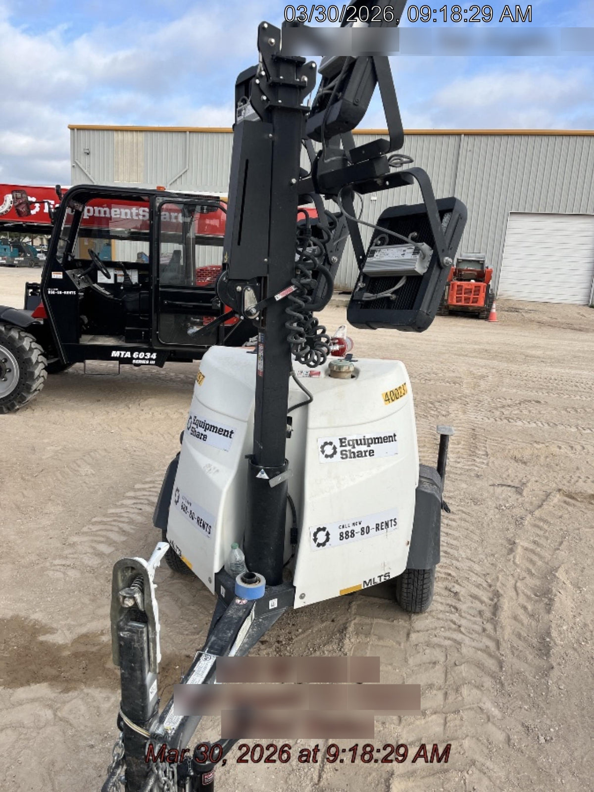 2024 Generac MLT2 Diesel, Flex Switch 120V Input, Powerzone Controller, 
(4) 320W LED Lights, 4kW Generator, 39.9 Gal Fuel Tank, 2" Ball, T3