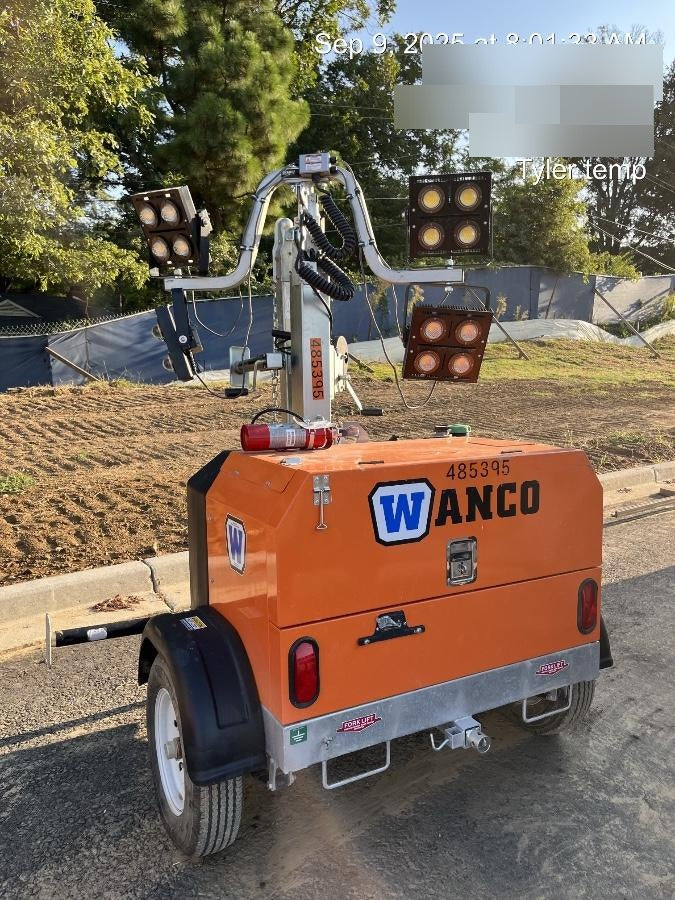 2025 Wanco WLTT-4MM4K Diesel, Mitsubishi L2E, 9.0HP @1800 rpm, Deep Sea Controller, Shore Power Plug, Auto Start, (4) 350W LED Floodlights, 4kW Generator, 60 Gal Fuel Tank, 2" Ball, T3