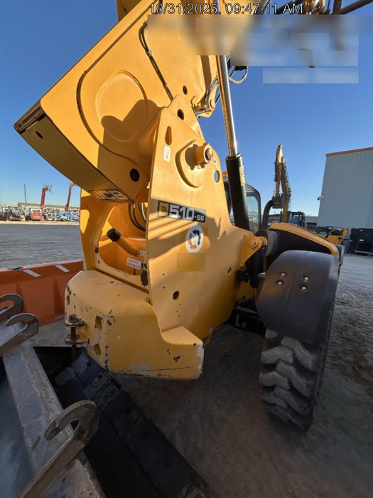 2019 JCB 510-56 Canopy, 74 HP, Solid Tires, STD Worklight, Beacon, Aux Hydraulics, Lifting Eye, Back up Alarm w/66" Carriage/60" Forks