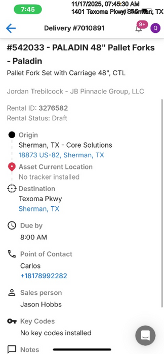 2025 PALADIN 48" Pallet Forks - Paladin