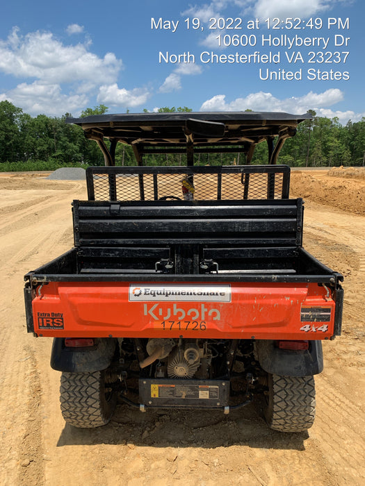 2021 Kubota RTV-X1140W-H Plastic Canopy, Windshield Acrylic Clear, LED Strobe Light, Wire Harness Kit, Back up Alarm