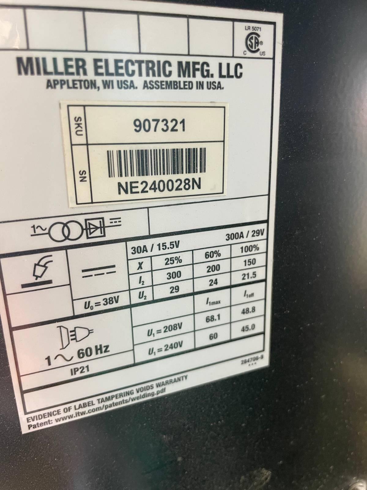 2026 MILLER ELECTRIC Millermatic 252