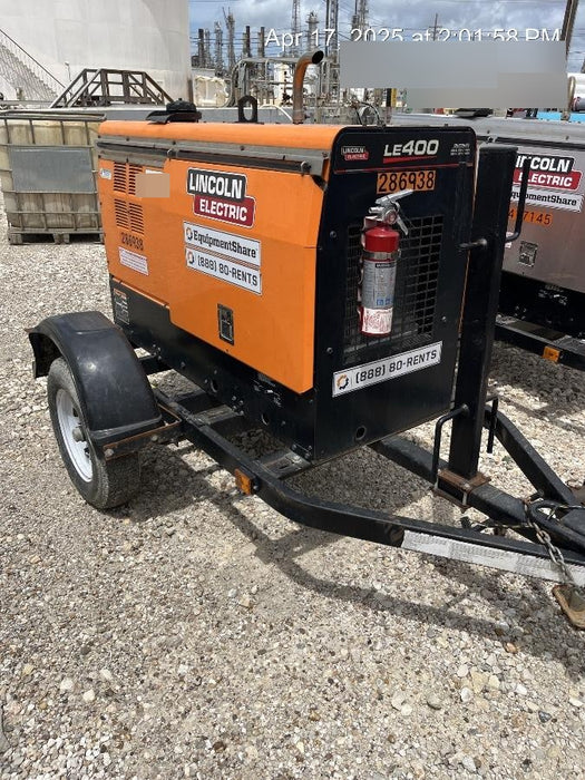 2022 Lincoln Electric LE400 Kubota V1505, Trlr, Cable Rack, Light Kit, ES Decals, T3