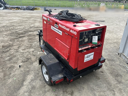 2022 Shindaiwa DGW400MDL Kubota D902 Engine, 23 HP, Dual Op Welder, Wire, Arc, Droop Stick, Tig, and CC Stick Functionality, Simulphase, 3 Phase and 1 Phase Gen Output, Single Axle NB Trlr, Slr Trckl Chrg 12V 12W, Fire Ext