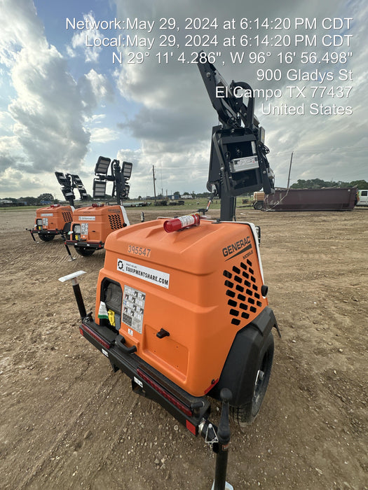 2024 Generac MLT2 Diesel, Flex Switch 120V Input, Powerzone Controller, 
(4) 320W LED Lights, 4kW Generator, 39.9 Gal Fuel Tank, 2" Ball, T3