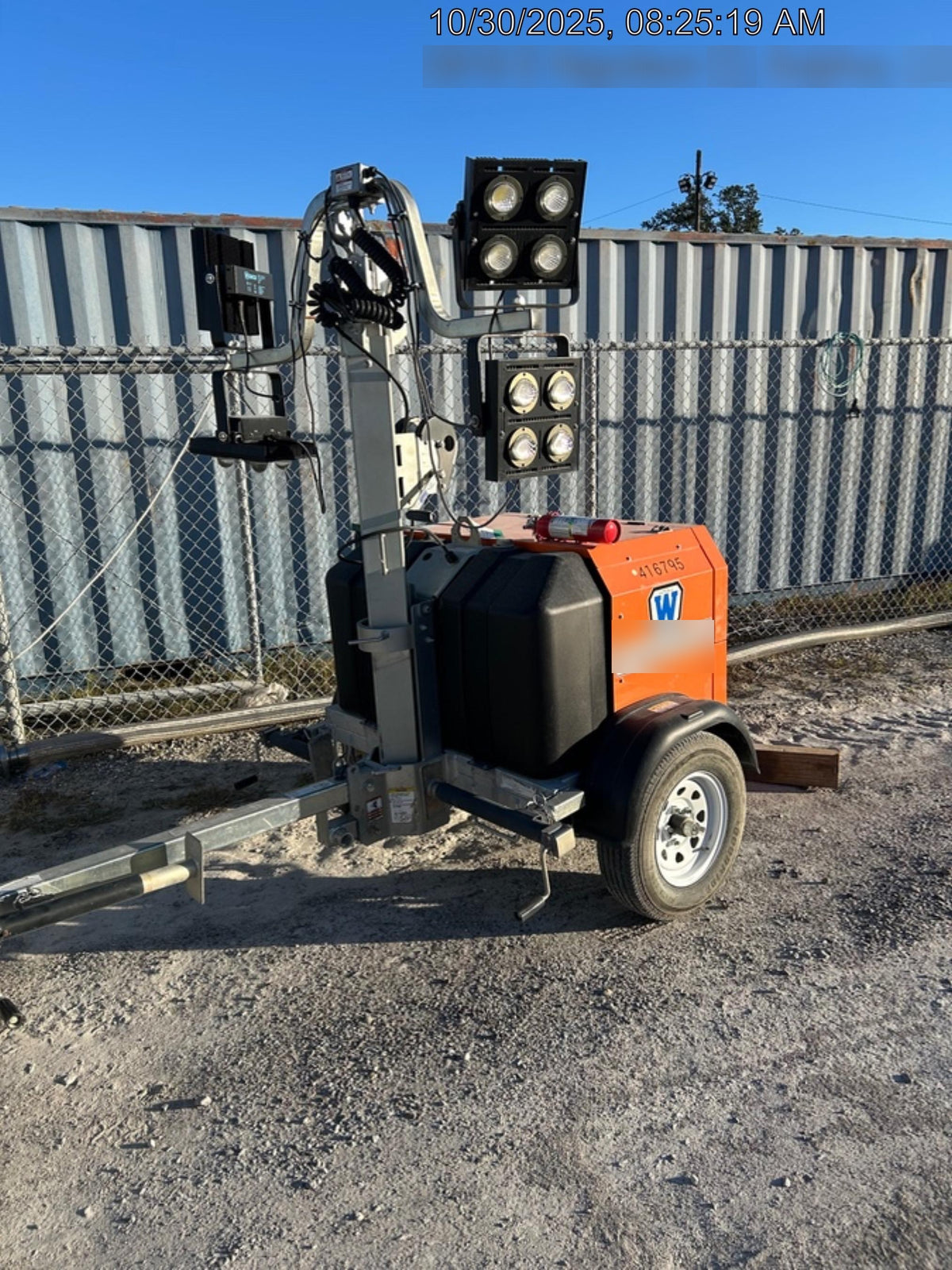 2024 Wanco WLTT-4MM4K Diesel, Deep Sea Controller, Shore Power Plug, Auto Start, (4) 350W LED Floodlights, 4kW Generator, 60 Gal Fuel Tank, 2" Ball, T3