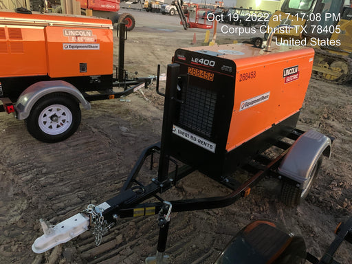 2022 Lincoln Electric LE400 Kubota V1505, Trlr, Cable Rack, Light Kit, ES Decals, T3