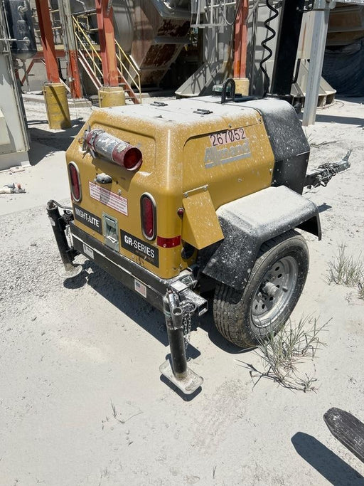 2022 Allmand NLV3GR (4) LED Light Fixture 350W, 23' Vertical Mast, 3kW Prime, Towable, ES Decals, T3