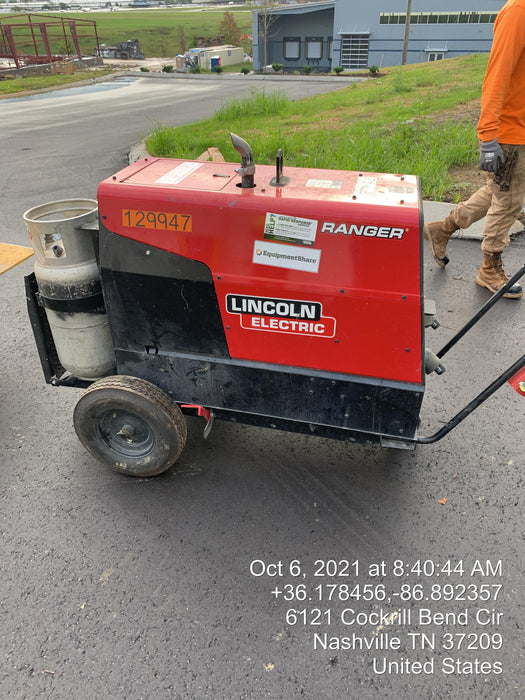 2021 Lincoln Electric Ranger 305 LPG K3430-1, Ranger 305 LPG, Undercarriage, Tank Holder & Strap, 10kw AC Gen, 25hp Kohler LPG Eng