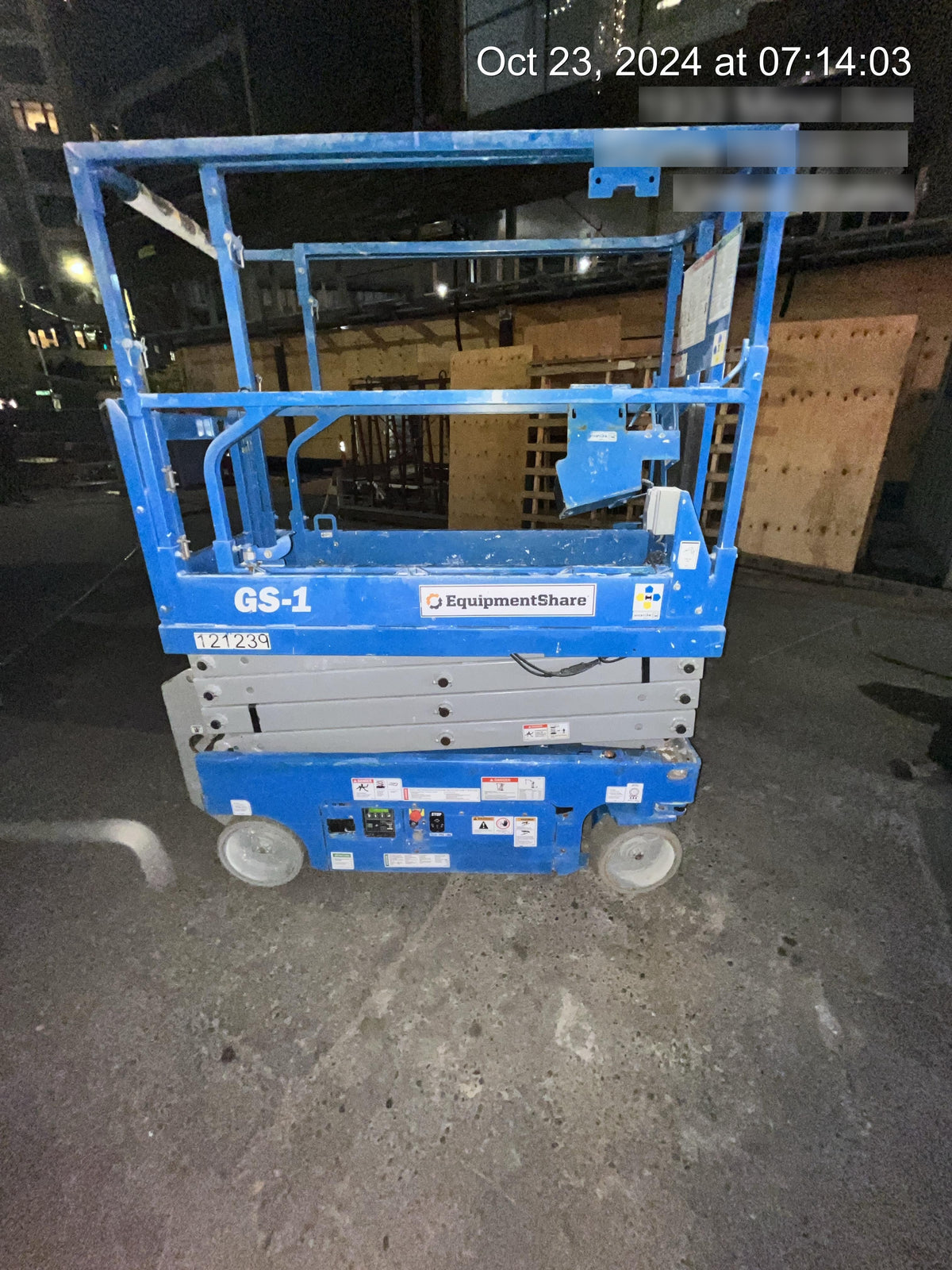 2020 Genie GS-1930 Solid Non Marking Tires, Beacon, Folding rails with half height swing gate, Telematics