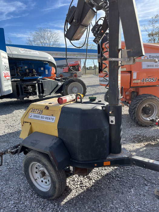 2022 Allmand NLV3GR (4) LED Light Fixture 350W, 23' Vertical Mast, 3kW Prime, Towable, Deep Sea L401, Leveling Jacks, Yanmar T4F 5.8hp