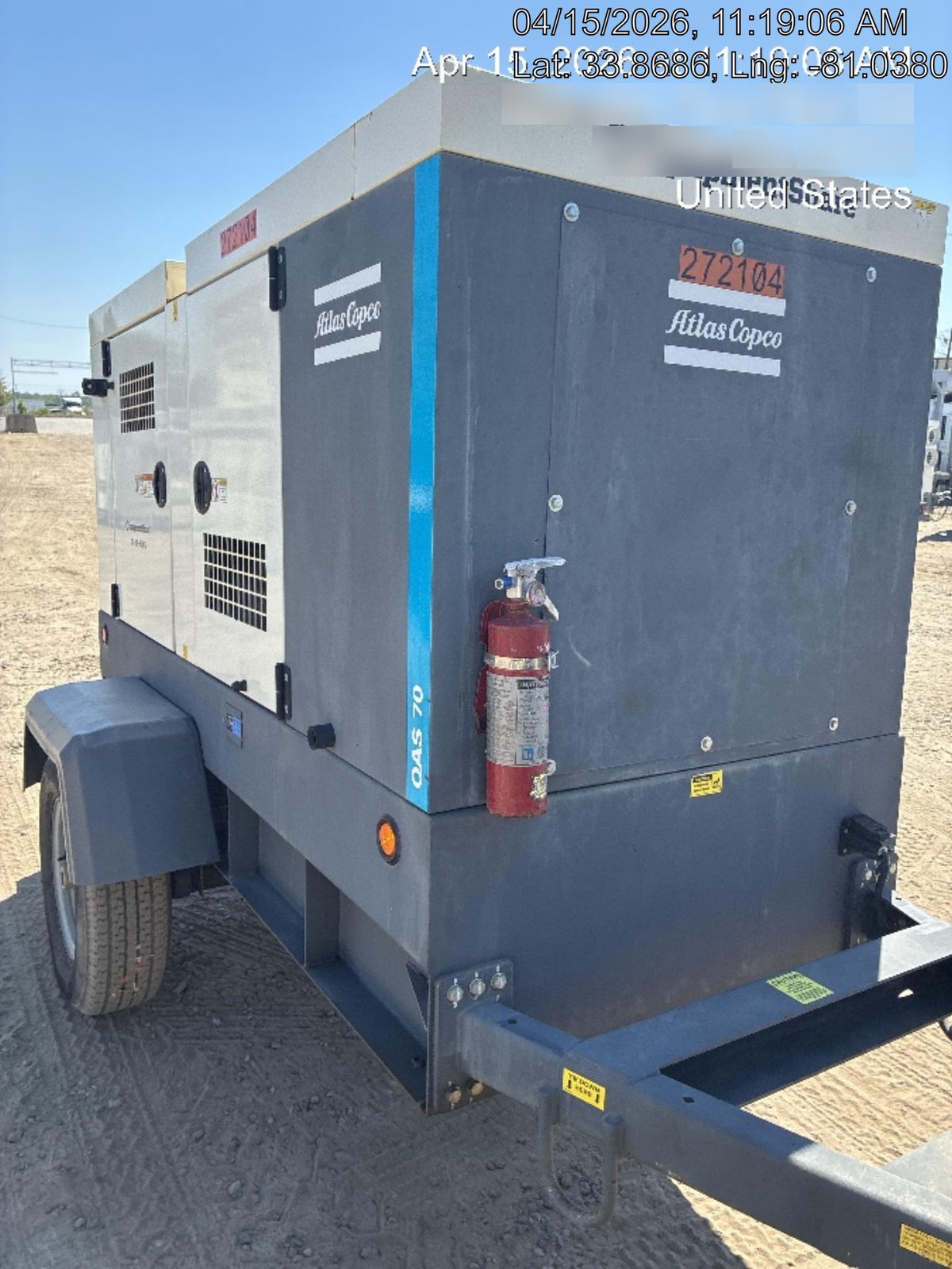 2022 ATLAS COPCO QAS 70