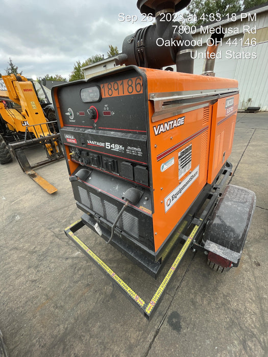 2021 Lincoln Electric Vantage 549X Ready Pak 3, ORANGE (includes trailer, cable rack, fender light kit)