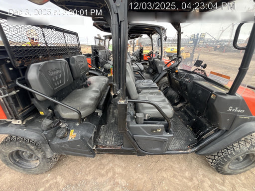 2020 Kubota RTV-X1140W-H Canopy, 4-Seater, Diesel, Windshield Acrylic Clear, Strobe Light, Backup Alarm