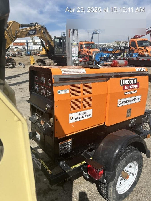 2021 Lincoln Electric Vantage 322 Vantage 322 Ready Pak 3 w/ Decals, ORANGE (includes trailer, cable rack, fender light kit) NO Telematics