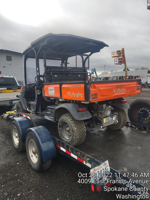 2022 Kubota RTV-X1140W-H Plastic Canopy, Windshield Acrylic Clear, LED Strobe Light, Wire Harness Kit, Back up Alarm