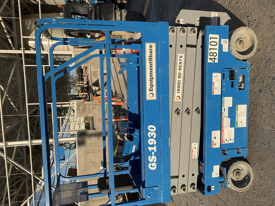 2019 Genie GS-1930 Fixed Rails with Chain Entry