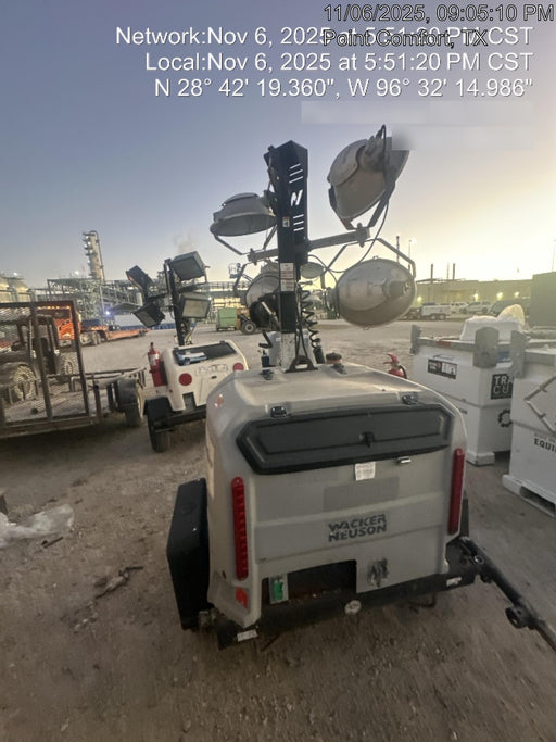 2019 Wacker Neuson LTV6L-MH Wacker Neuson LTV6L Mobile Light Tower w/Fuel Level Sensor Installed