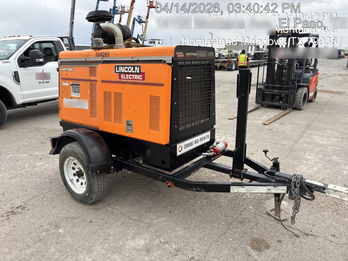 2021 Lincoln Electric Vantage 549X Ready Pak 3, ORANGE (includes trailer, cable rack, fender light kit)