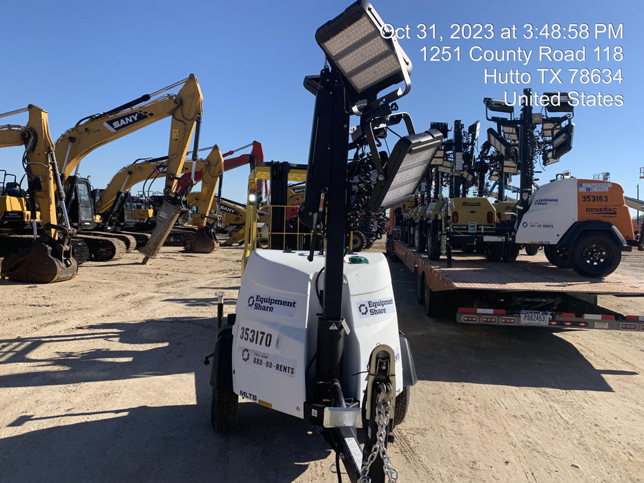 2023 Generac MLT2 Diesel, Flex Switch 120V Input, Powerzone Controller, (4) 320W LED Lights, 4kW Generator, 39.9 Gal Fuel Tank, 2" Ball, T3