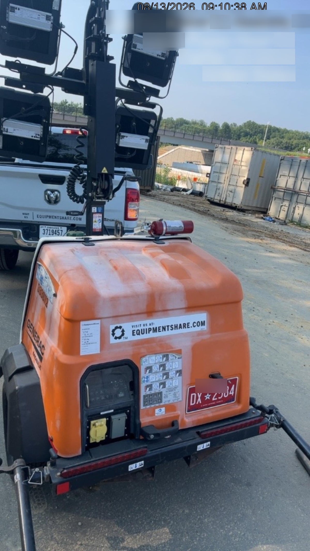 2023 Generac MLT2 Diesel, Flex Switch 120V Input, Powerzone Controller, (4) 320W LED Lights, 4kW Generator, 39.9 Gal Fuel Tank, 2" Ball, T3