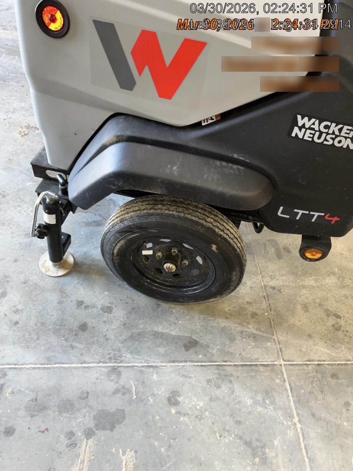 2024 Wacker Neuson LTT4 Diesel, Kohler KDW702, Deep Sea Controller, Auto Start, LED 320W, Bypass Outlet, T3