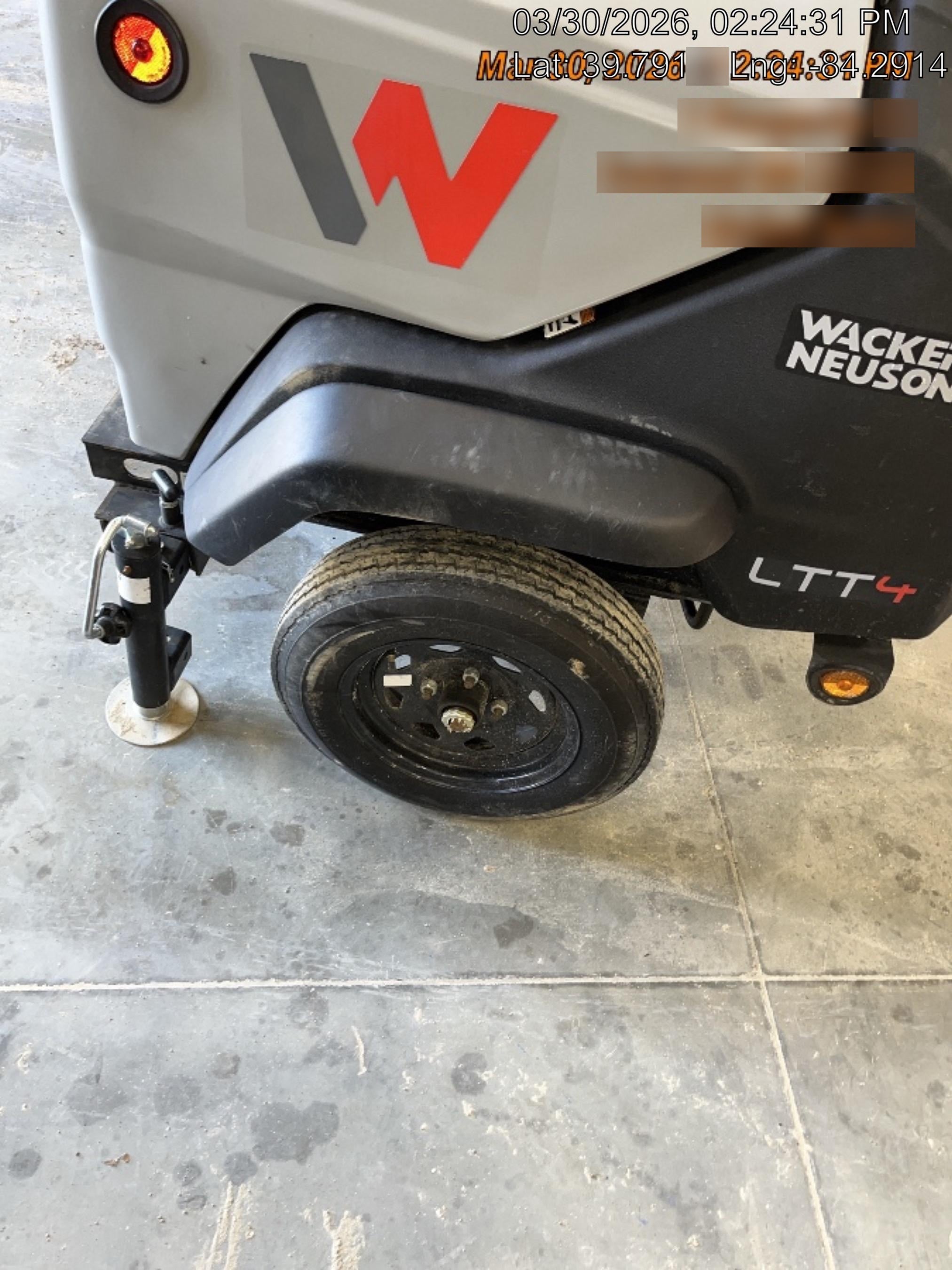 2024 Wacker Neuson LTT4 Diesel, Kohler KDW702, Deep Sea Controller, Auto Start, LED 320W, Bypass Outlet, T3
