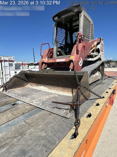 2019 Takeuchi TL8 Cab, Heat/AC, Defroster, 15" Wide Rubber Tracks, Back-up Alarm, Front & Rear Working Lights, Auxiliary Hydraulics, Two-Speed Travel, Electronic Monitoring System, Hydraulic Universal Quick Hitch 76" HD Dirt Bucket with 8 Teeth, 20.3 cubic feet Capacity