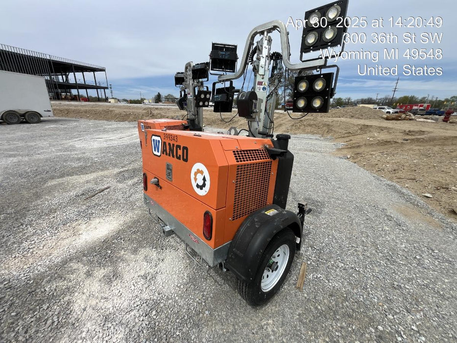 2024 Wanco WLTT-4MM4K Diesel, Deep Sea Controller, Shore Power Plug, Auto Start, (4) 350W LED Floodlights, 4kW Generator, 60 Gal Fuel Tank, 2" Ball, T3