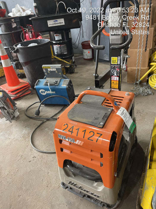 2022 Multiquip MVH158 Honda GX200, 17" Plate, Gas