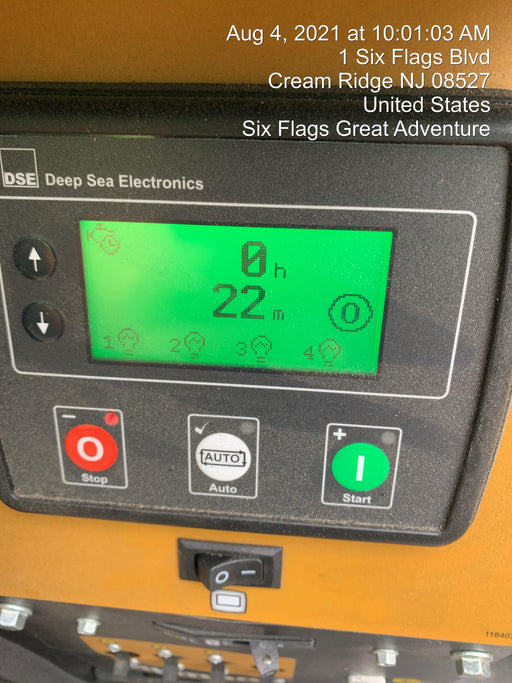 2021 Allmand NLV3GR (4) LED Light Fixture 350W, 23' Vertical Mast, 3kW Prime, Towable, Deep Sea L401, Leveling Jacks, Yanmar T4F 5.8hp