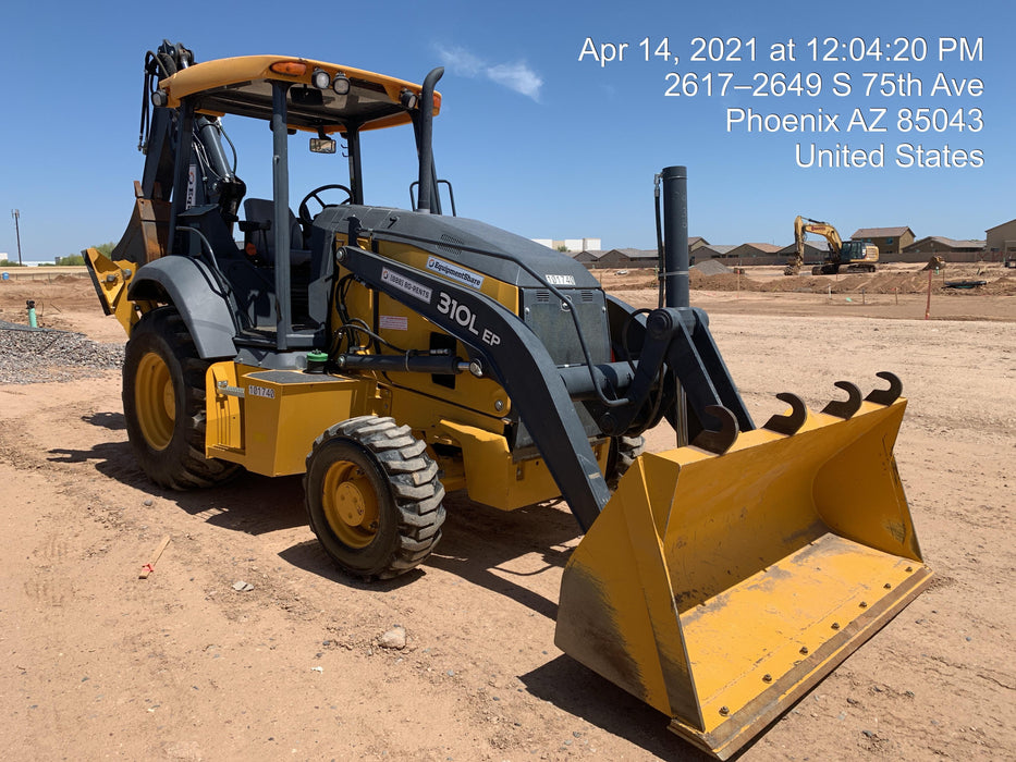 2020 John Deere 310LEP Canopy, 4WD, Standard Stick, Pilot Controls, 2 Way Hydraulics, TAG Manual QC