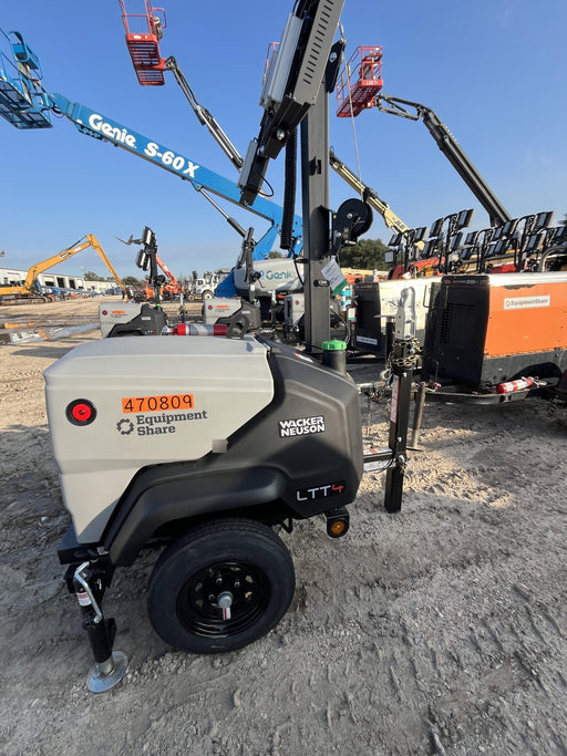 2024 Wacker Neuson LTT4 Diesel, Kohler KDW702, Deep Sea Controller, Auto Start, LED 320W, Bypass Outlet, T3