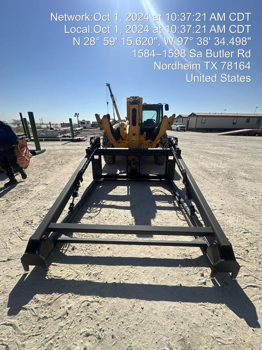 2018 JCB 510-56 JCB 510-56 Telehandler 74 HP w/CAB/HVAC, Beacon, Worklights, Aux Hydraulics, Solid Tires, 60" Carriage/Forks