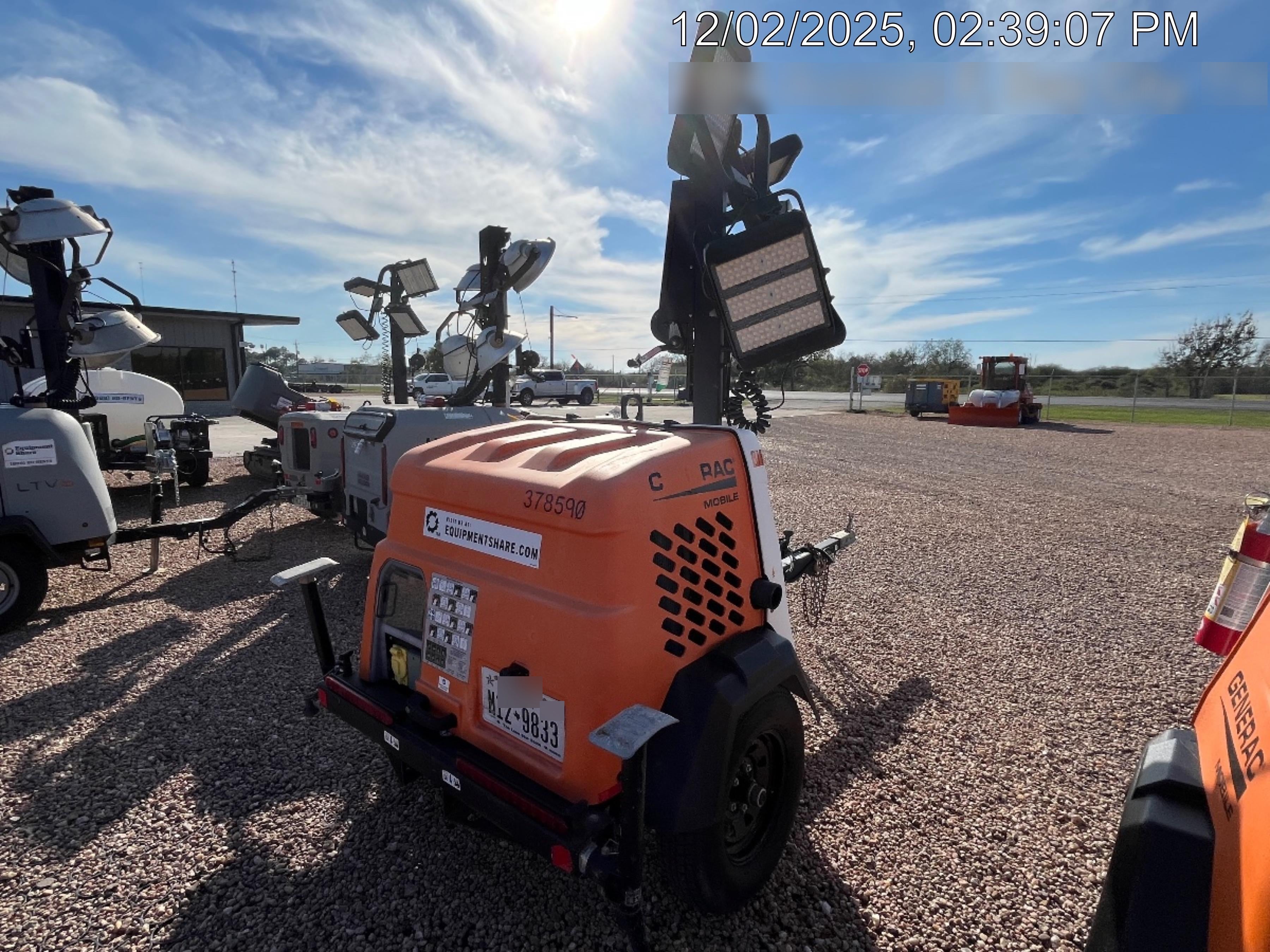2023 Generac MLT2 Diesel, Flex Switch 120V Input, Powerzone Controller, 
(4) 320W LED Lights, 4kW Generator, 39.9 Gal Fuel Tank, 2" Ball, T3