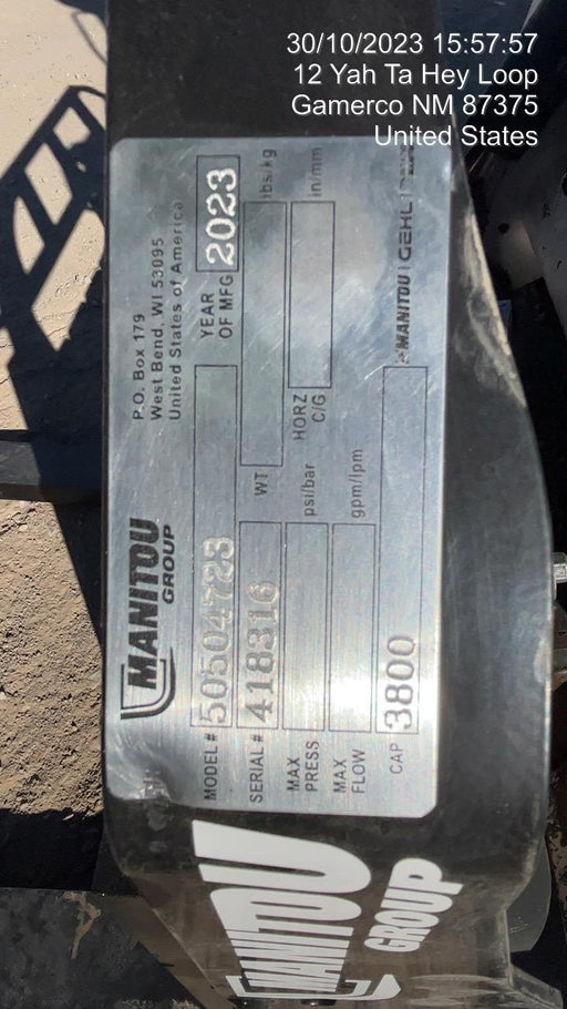 2023 MANITOU 50504723
