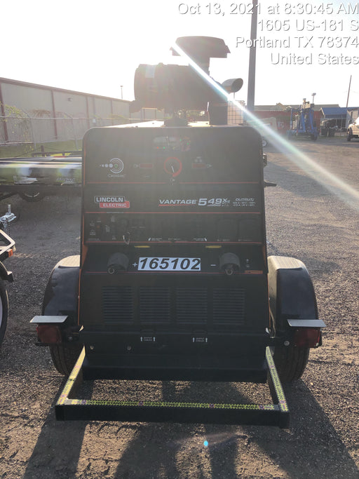 2021 Lincoln Electric Vantage 549X Ready Pak 3, ORANGE (includes trailer, cable rack, fender light kit)