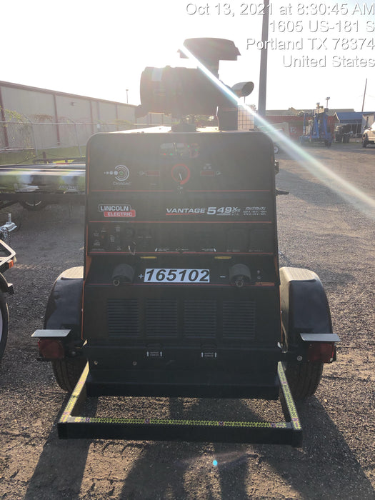 2021 Lincoln Electric Vantage 549X Ready Pak 3, ORANGE (includes trailer, cable rack, fender light kit)