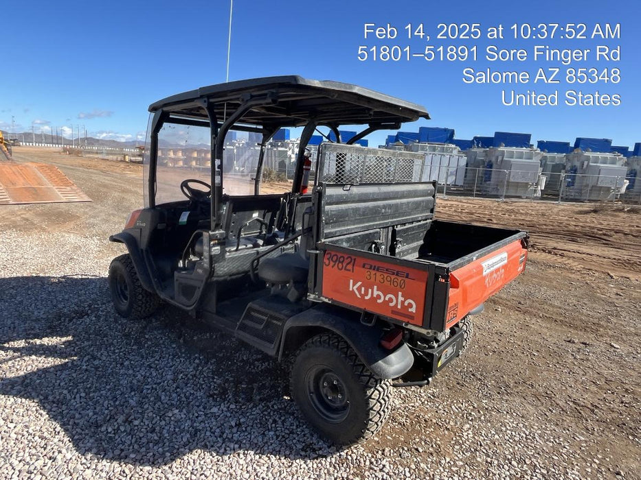 2023 Kubota RTV-X1140W-H 4WD, LED Strobe, Windshield Acrylic Clear, Plastic Canopy, Wire Harness Kit, Backup Alarm