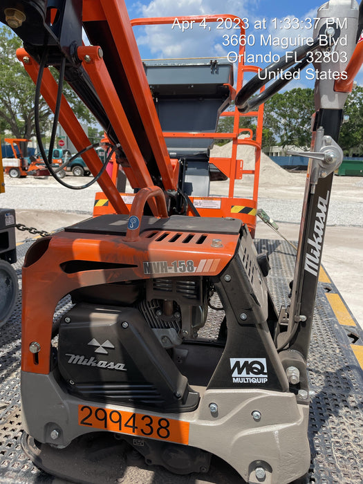 2023 Multiquip MVH158 Honda GX200, 17" Plate, Gas