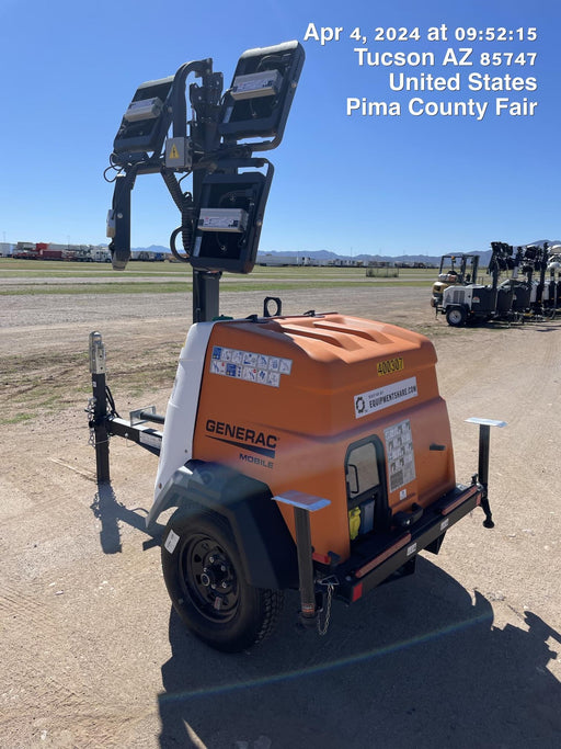 2024 Generac MLT2 Diesel, Flex Switch 120V Input, Powerzone Controller, 
(4) 320W LED Lights, 4kW Generator, 39.9 Gal Fuel Tank, 2" Ball, T3