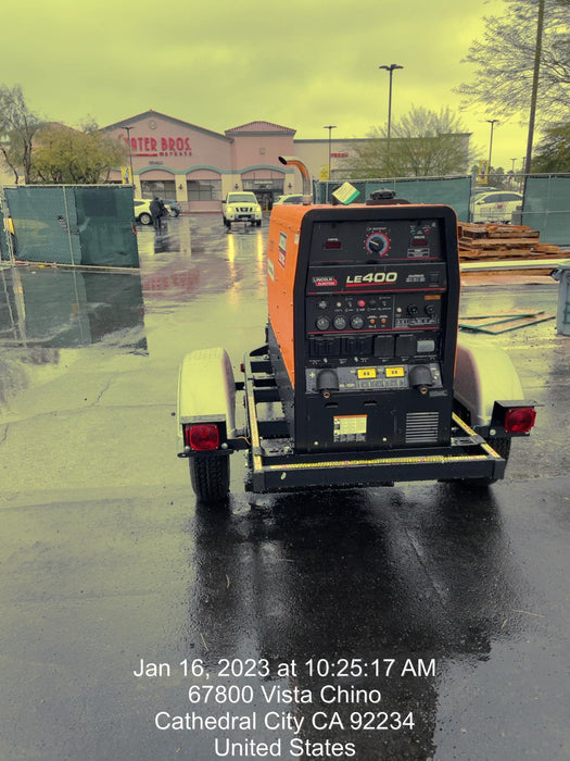 2022 Lincoln Electric LE400 Kubota V1505, Trlr, Cable Rack, Light Kit, ES Decals, T3