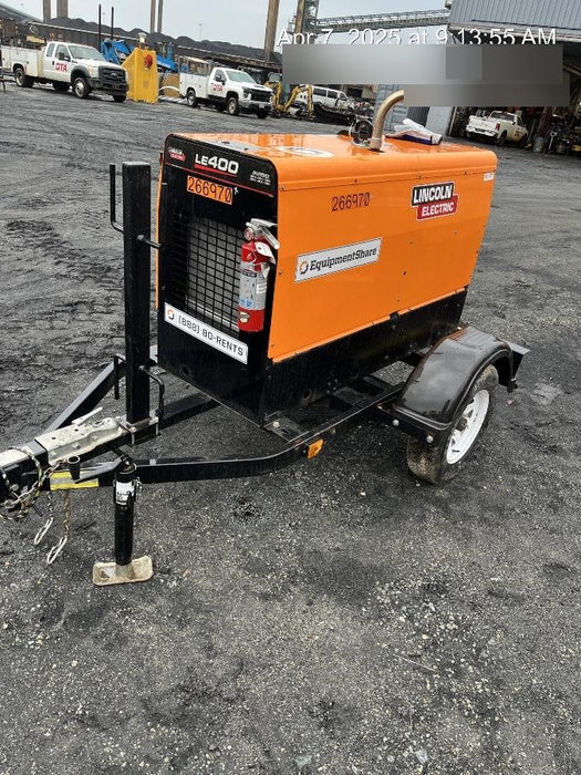 2022 Lincoln Electric LE400 Kubota V1505, Trlr, Cable Rack, Light Kit, ES Decals, T3