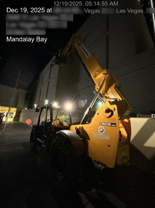 2020 JCB 509-42 Canopy, Solid Tires, Work Lights, Beacon, Aux Hydraulics, Back up Alarm, Lifting Eye, ES Decals