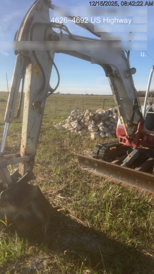 2019 Takeuchi TB260 Canopy w/Rubber Tracks, Auxiliary Hydraulics, Standard Blade, Manual QC